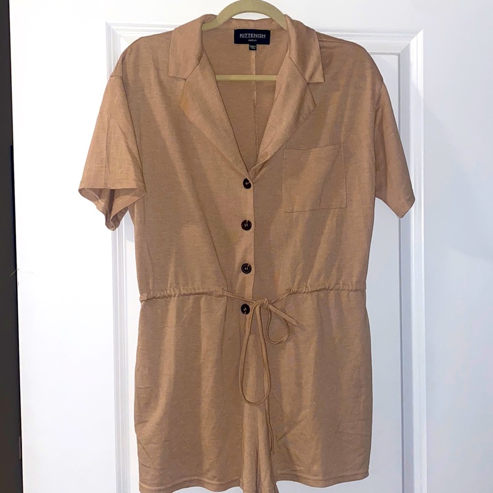 Kittenish tan romper, never worn